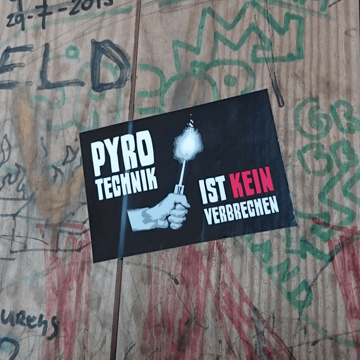 Pyrotechnik Ist Kein Verbrechen. 5pcs. - Vinyl Stickers